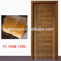 Puerta de madera llena de poliuretano con panel HDF